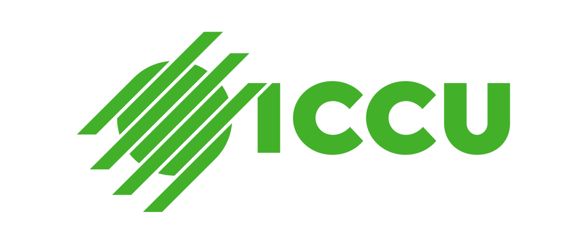 ICCU logo green on a white background